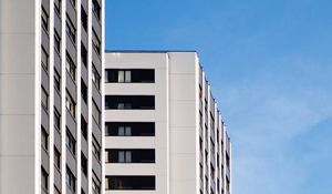 Preview wallpaper building, apartments, architecture, sky