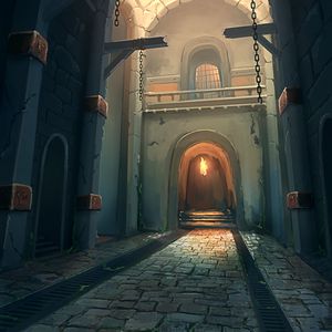 Preview wallpaper building, arch, passage, architecture, art