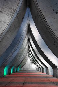 Preview wallpaper building, arches, glow, architecture