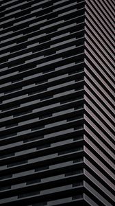 Preview wallpaper building, architecture, angle, stripes, gray