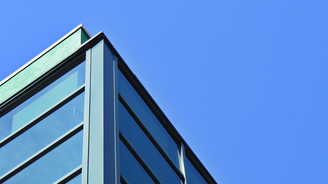 Wallpaper building, architecture, angle, bottom view