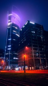 Preview wallpaper building, architecture, backlighting, modern, city, night