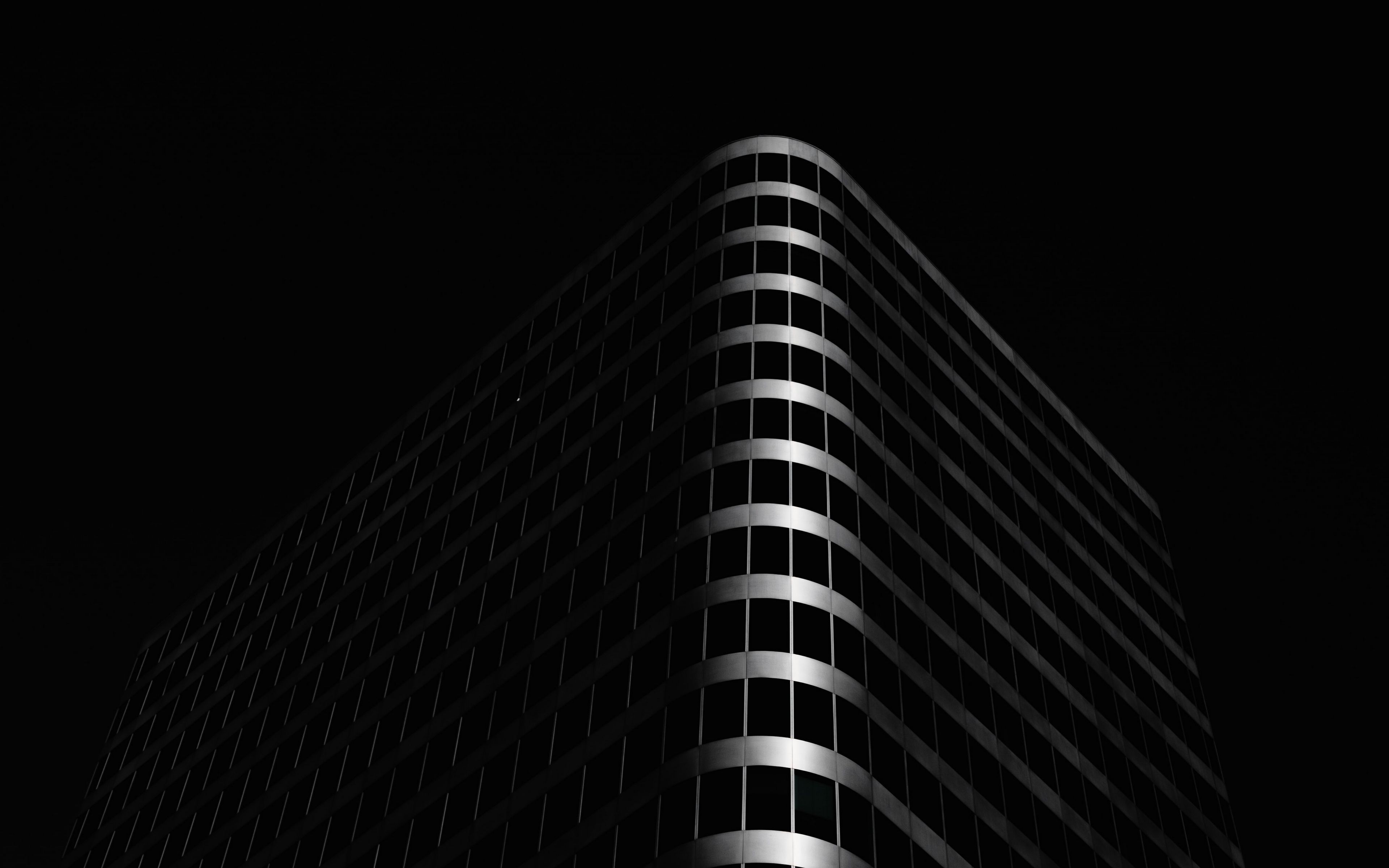 3840x2400 Wallpaper building, architecture, black, dark