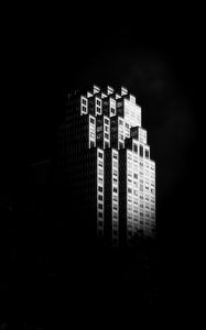 Preview wallpaper building, architecture, black and white, black