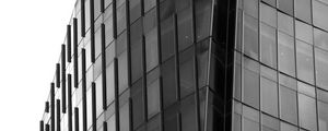 Preview wallpaper building, architecture, black and white, minimalism