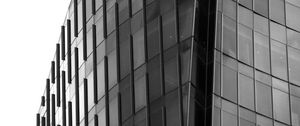 Preview wallpaper building, architecture, black and white, minimalism