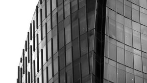 Preview wallpaper building, architecture, black and white, minimalism