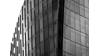Preview wallpaper building, architecture, black and white, minimalism