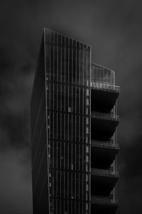 Preview wallpaper building, architecture, black and white, facade