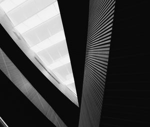 Preview wallpaper building, architecture, bottom view, black and white, bw