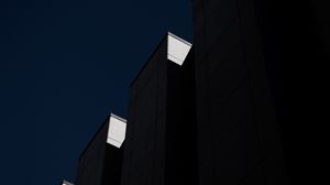 Preview wallpaper building, architecture, bottom view, dark