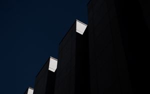 Preview wallpaper building, architecture, bottom view, dark