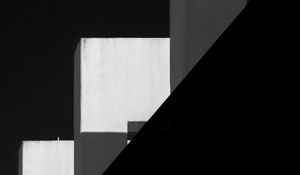 Preview wallpaper building, architecture, bw, geometry, symmetry