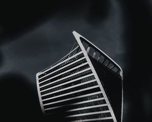 Preview wallpaper building, architecture, bw, night