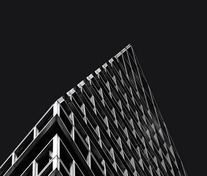 Preview wallpaper building, architecture, bw, minimalism