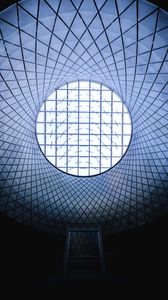 Preview wallpaper building, architecture, ceiling, glass, round