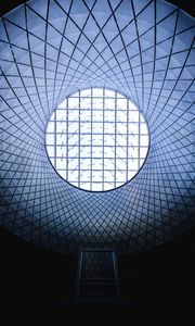 Preview wallpaper building, architecture, ceiling, glass, round