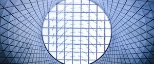 Preview wallpaper building, architecture, ceiling, glass, round