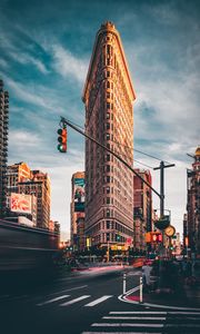 Preview wallpaper building, architecture, city, street, new york