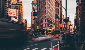 Preview wallpaper building, architecture, city, street, new york