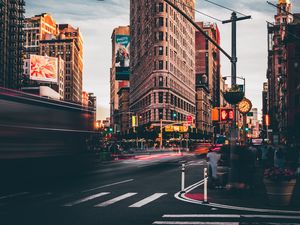 Preview wallpaper building, architecture, city, street, new york