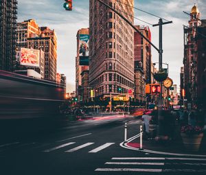 Preview wallpaper building, architecture, city, street, new york