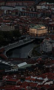 Preview wallpaper building, architecture, city, roofs, river