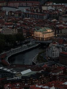 Preview wallpaper building, architecture, city, roofs, river