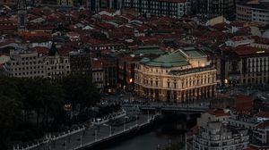 Preview wallpaper building, architecture, city, roofs, river