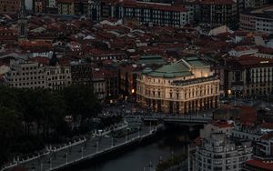 Preview wallpaper building, architecture, city, roofs, river