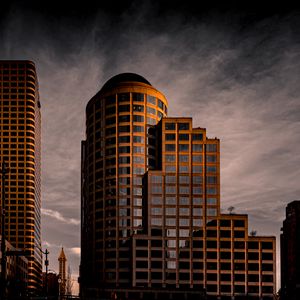 Preview wallpaper building, architecture, clouds, reflection, twilight