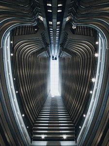 Preview wallpaper building, architecture, construction, ceiling, light, lights