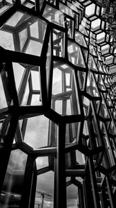 Preview wallpaper building, architecture, construction, black and white