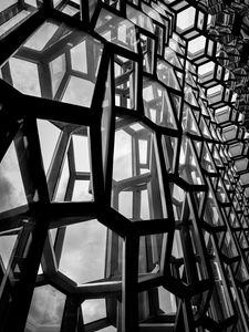 Preview wallpaper building, architecture, construction, black and white