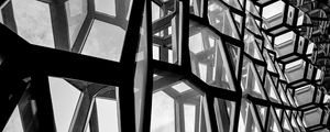 Preview wallpaper building, architecture, construction, black and white