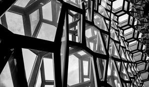 Preview wallpaper building, architecture, construction, black and white