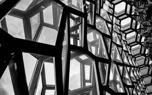 Preview wallpaper building, architecture, construction, black and white