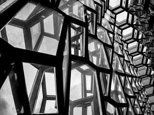Preview wallpaper building, architecture, construction, black and white