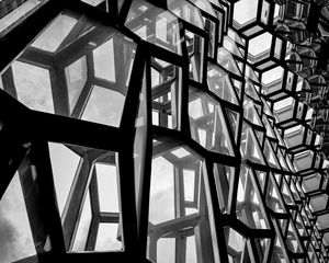 Preview wallpaper building, architecture, construction, black and white