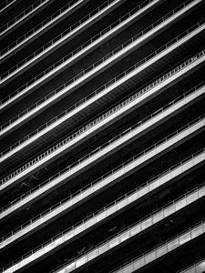 Preview wallpaper building, architecture, construction, black-and-white, bw