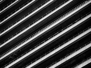 Preview wallpaper building, architecture, construction, black-and-white, bw