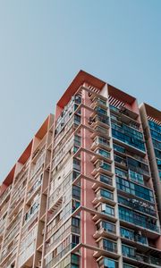 Preview wallpaper building, architecture, corner, windows, bottom view