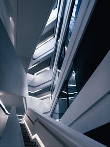 Preview wallpaper building, architecture, design, minimalism, stairs