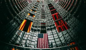 Preview wallpaper building, architecture, design, flag, usa