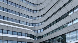 Preview wallpaper building, architecture, distortion, facade