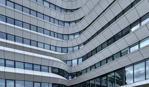 Preview wallpaper building, architecture, distortion, facade