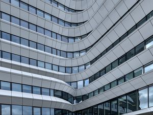 Preview wallpaper building, architecture, distortion, facade