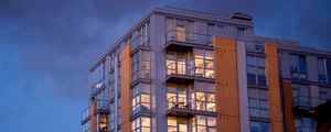 Preview wallpaper building, architecture, dusk