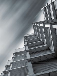 Preview wallpaper building, architecture, edges, bottom view, gray
