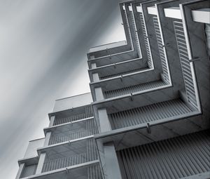Preview wallpaper building, architecture, edges, bottom view, gray
